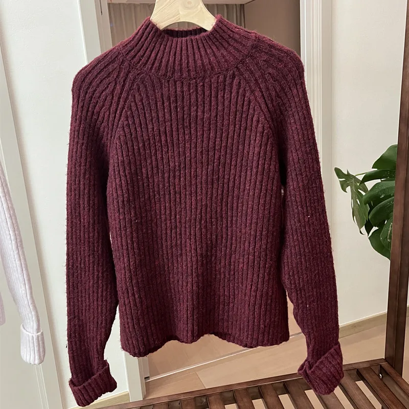 Women's Knitted Sweater f High Collar Loose Long Sve Thiened Soft Comfortable Autumn Winter Faion Commute Sle
Women's Knitted Sweater f High Collar Loose Long Sve Thiened Soft Comfortable Autumn Winter Faion Commute Sle