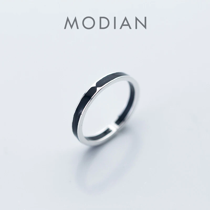 Женское кольцо Modian из серебра 925 пробы, открытое регулируемое черное кольцо в Корейском стиле, изящная Подарочная бижутерия
Женское кольцо Modian из серебра 925 пробы, открытое регулируемое черное кольцо в Корейском стиле, изящная Подарочная бижутерия