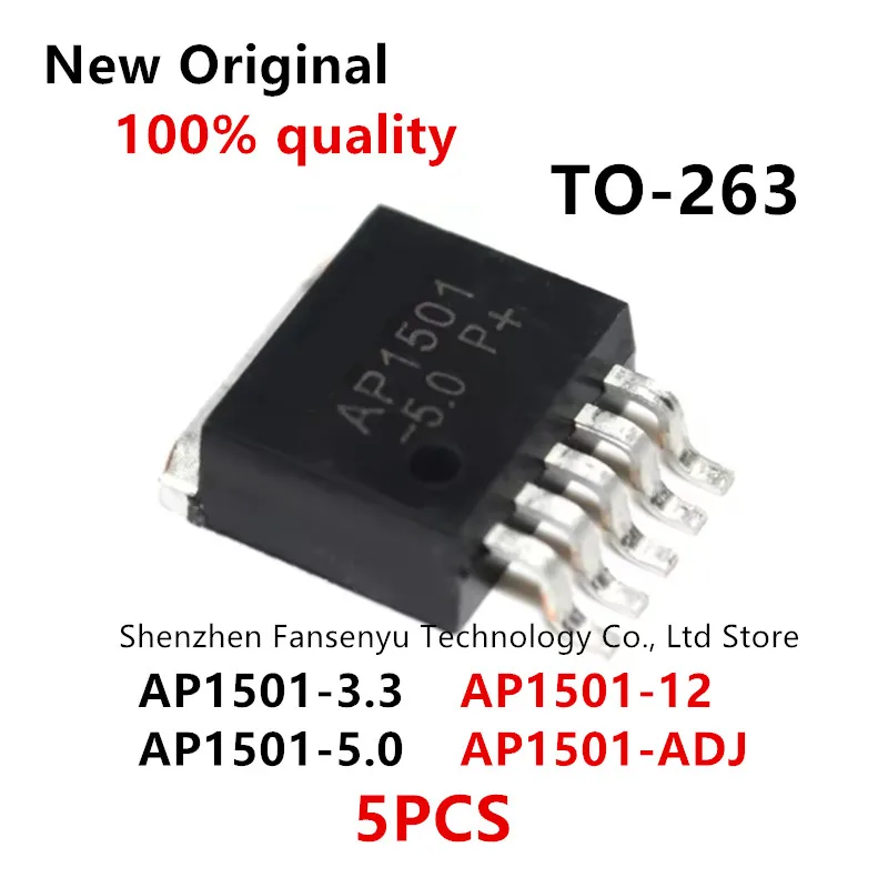 5pcs AP1501-50 AP1501-5.0 TO263-5 1501-50 TO-263 AP1501 AP1501-33 AP1501-3.3 AP1501-33K5LA AP1501-ADJ AP1501-12 AP1501-12K5G-13
5pcs AP1501-50 AP1501-5.0 TO263-5 1501-50 TO-263 AP1501 AP1501-33 AP1501-3.3 AP1501-33K5LA AP1501-ADJ AP1501-12 AP1501-12K5G-13