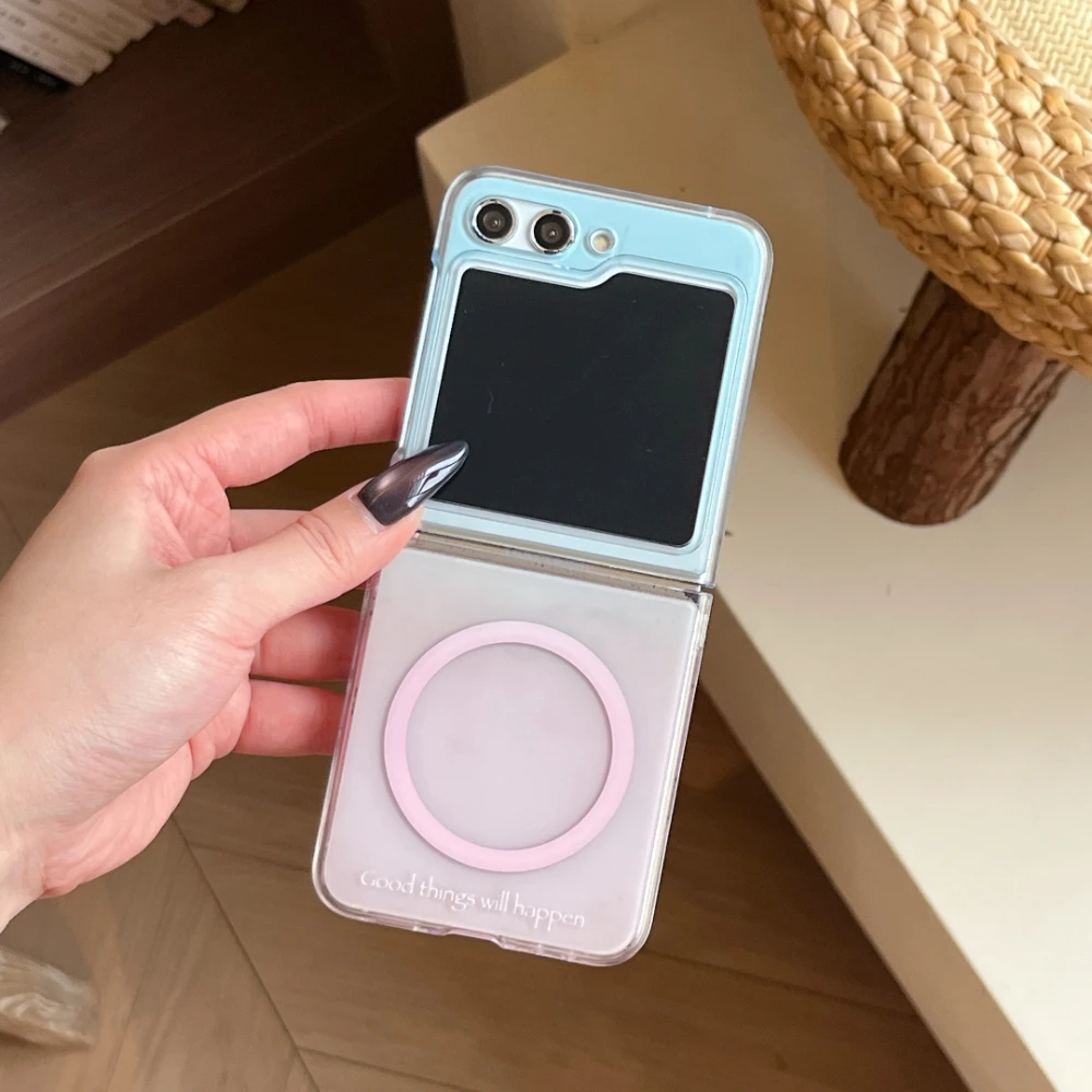 Fashion Gradient Clear Magnetic Magsafe With Holder Stand Lanyard Phone Case For Samsung Z Flip 5 4 3 6 7 Protective Cover
Fashion Gradient Clear Magnetic Magsafe With Holder Stand Lanyard Phone Case For Samsung Z Flip 5 4 3 6 7 Protective Cover