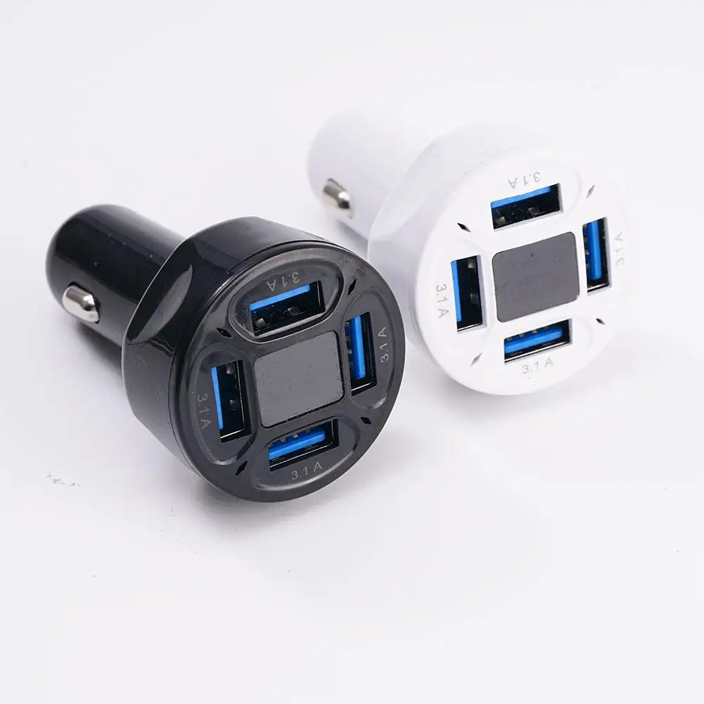 66W USB Car Charger 3.1A 4 Ports Fast Charging Phone Adapter For Xiaomi PD Phone Charger Car Adapter Outlet Power Socket
66W USB Car Charger 3.1A 4 Ports Fast Charging Phone Adapter For Xiaomi PD Phone Charger Car Adapter Outlet Power Socket