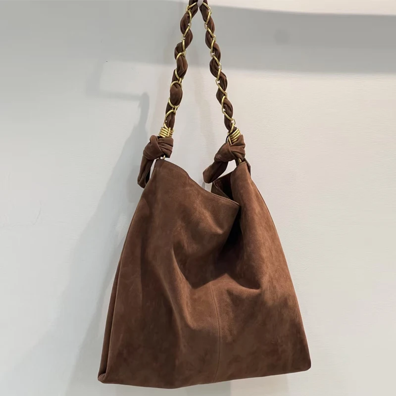 Faux Suede Slim Tote Bags For Women Luxury Designer Handbags Purses 2025 New In Braided Straps Large Capacity Underarm Shoulder
Faux Suede Slim Tote Bags For Women Luxury Designer Handbags Purses 2025 New In Braided Straps Large Capacity Underarm Shoulder