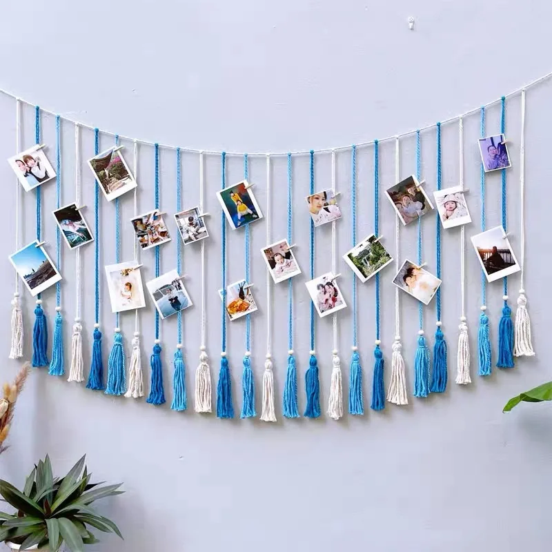 Nordic Rustic Style Photo Display Knitted Fringe Tapestry Wall Hanging Home Decor DIY Wall Art Bohemian Living Room Decor
Nordic Rustic Style Photo Display Knitted Fringe Tapestry Wall Hanging Home Decor DIY Wall Art Bohemian Living Room Decor