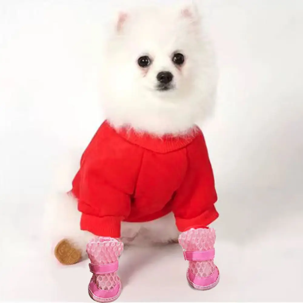 4 Pcs Wear Resistant Dog Mesh Shoes Breathable Anti-dirty Dog Sandals Anti-slip Anti-fall Pet Paw Protector Walking The Dog
4 Pcs Wear Resistant Dog Mesh Shoes Breathable Anti-dirty Dog Sandals Anti-slip Anti-fall Pet Paw Protector Walking The Dog