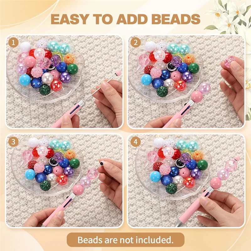 Highly Recommended-50Pc Plastic Beaded Pens Bulk Multicolor Cute 1.0Mm Beaded Pens 4-In-1 Beaded Ballpoint Pens Making Graduatio
Highly Recommended-50Pc Plastic Beaded Pens Bulk Multicolor Cute 1.0Mm Beaded Pens 4-In-1 Beaded Ballpoint Pens Making Graduatio