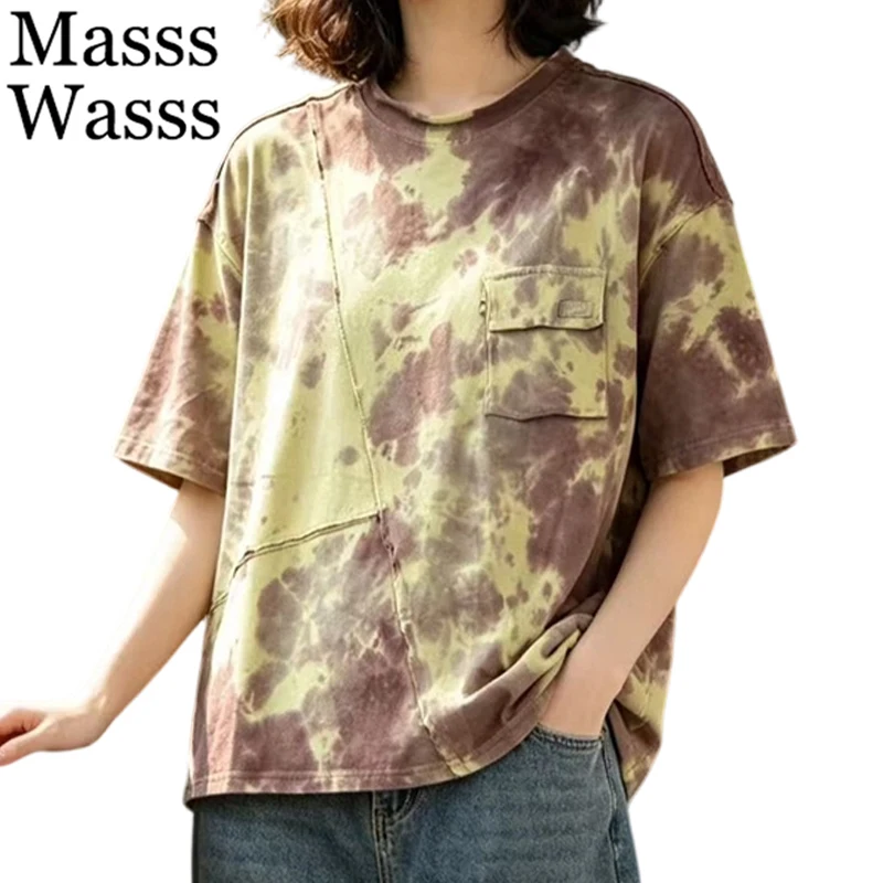 Masss Wasss Summer Leisure Luxury Tee Shirts Womens 2026 Korean Design Loose Clothes Females Fashion Vintage Classic O Neck Tops
Masss Wasss Summer Leisure Luxury Tee Shirts Womens 2026 Korean Design Loose Clothes Females Fashion Vintage Classic O Neck Tops