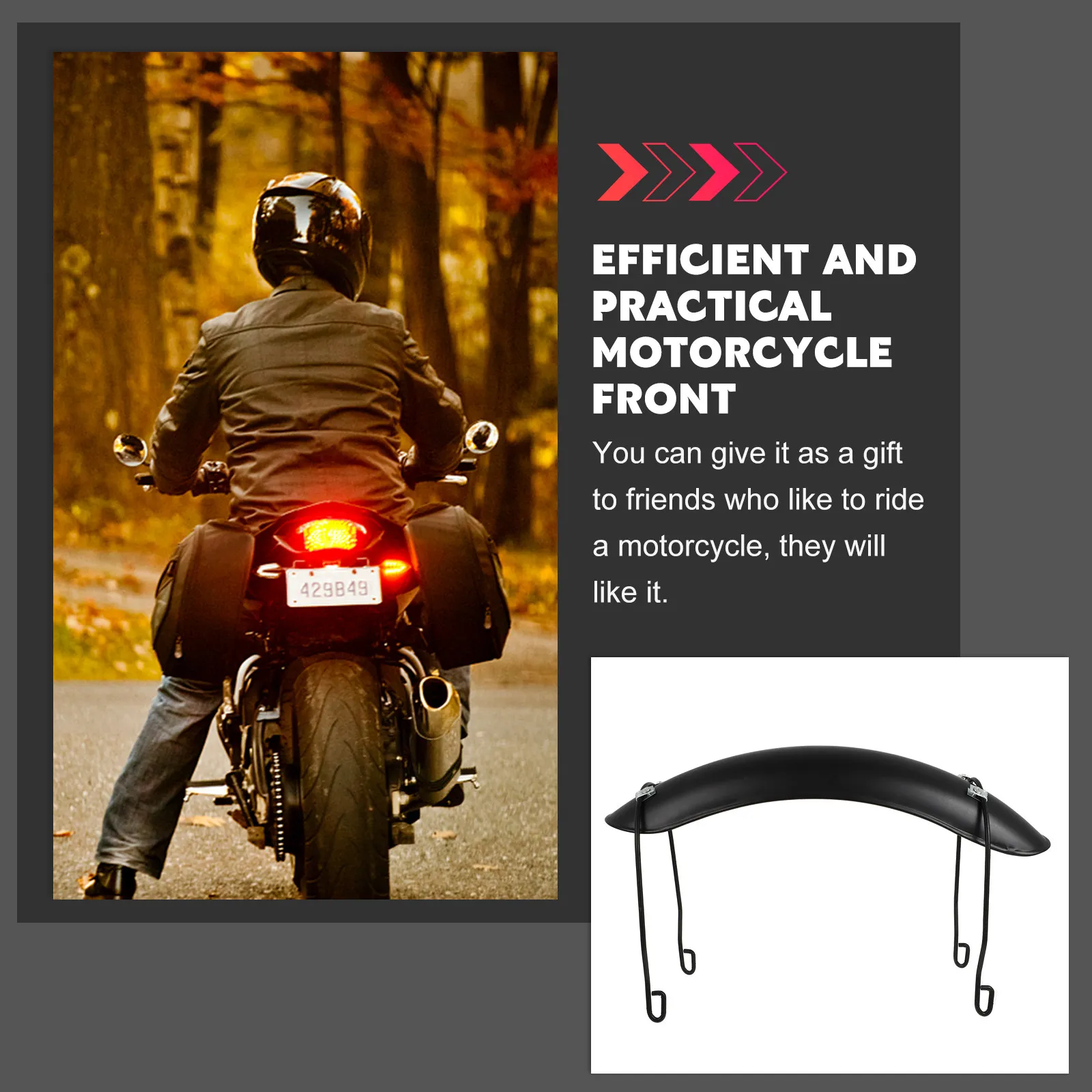 Motorcycle Front Mudguard Iron Strong Corrosion Resistant Black Mud Splash Guard Motorbike Mud Guard Universal Tire Protector
Motorcycle Front Mudguard Iron Strong Corrosion Resistant Black Mud Splash Guard Motorbike Mud Guard Universal Tire Protector