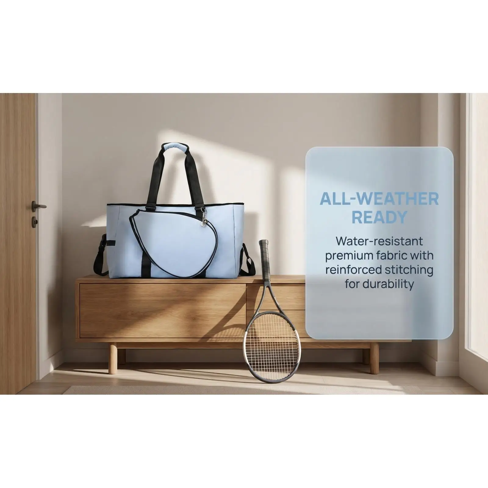 Badminton Racket Shoulder Bag Badminton Racquet Carrying Bag with Shoe Compartment
Badminton Racket Shoulder Bag Badminton Racquet Carrying Bag with Shoe Compartment