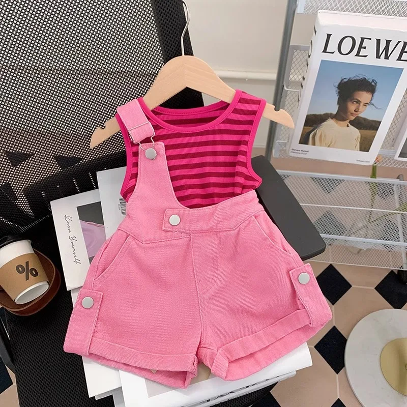 Girls' Summer Overalls Set2025New Children's Dopamine Outfits Stylish Fashionable Girls Baby Summer
Girls' Summer Overalls Set2025New Children's Dopamine Outfits Stylish Fashionable Girls Baby Summer