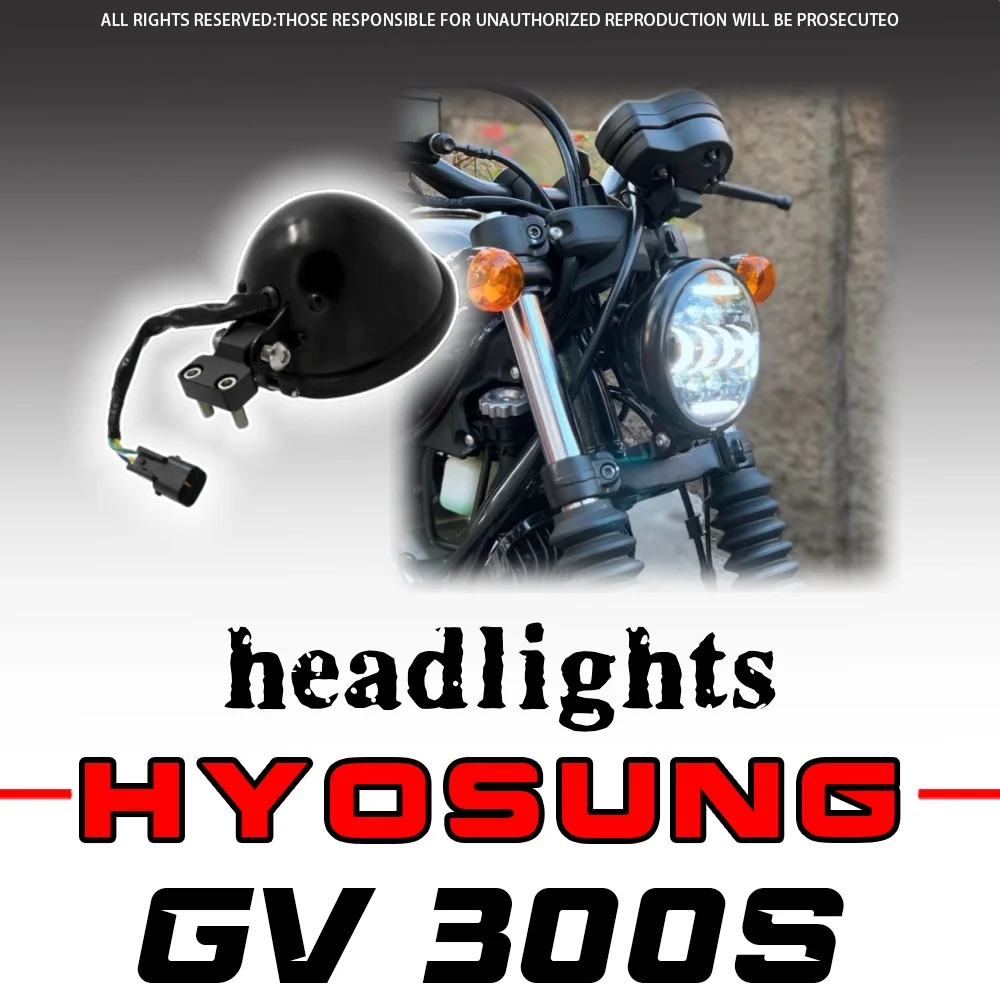 Motorcycle modified LED high-brightness headlight daytime lens high and low beam For HYOSUNG GV300s gvs300 Gv300s
Motorcycle modified LED high-brightness headlight daytime lens high and low beam For HYOSUNG GV300s gvs300 Gv300s