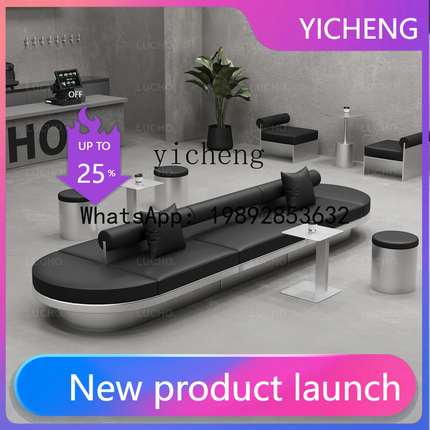 LYY Industrial Style Cafe Creative Double Sided Card Seat Sofa Club Resting Area Back to Back Stainless Steel Tables and Chairs
LYY Industrial Style Cafe Creative Double Sided Card Seat Sofa Club Resting Area Back to Back Stainless Steel Tables and Chairs