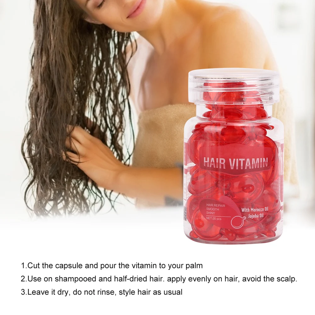30Pcs/Set Hair Repair Damaged By Hot Dyeing Hair Care Capsules Essence Protein Smooth Hair Care Anti Fury Essential Oil Bottled
30Pcs/Set Hair Repair Damaged By Hot Dyeing Hair Care Capsules Essence Protein Smooth Hair Care Anti Fury Essential Oil Bottled