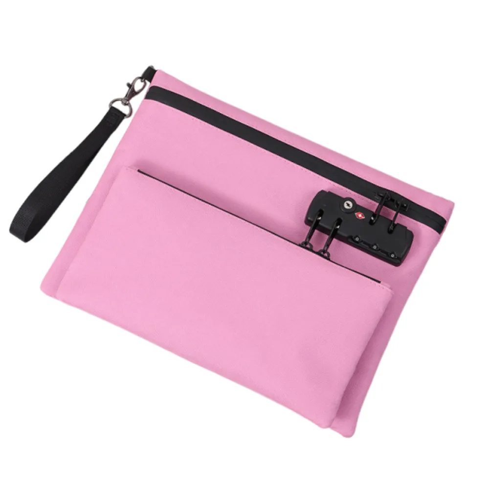 Oxford Cloth Locking File Pouch Waterproof Password Lock Passport Wallet Large Capacity with Handle Document Storage Bag
Oxford Cloth Locking File Pouch Waterproof Password Lock Passport Wallet Large Capacity with Handle Document Storage Bag