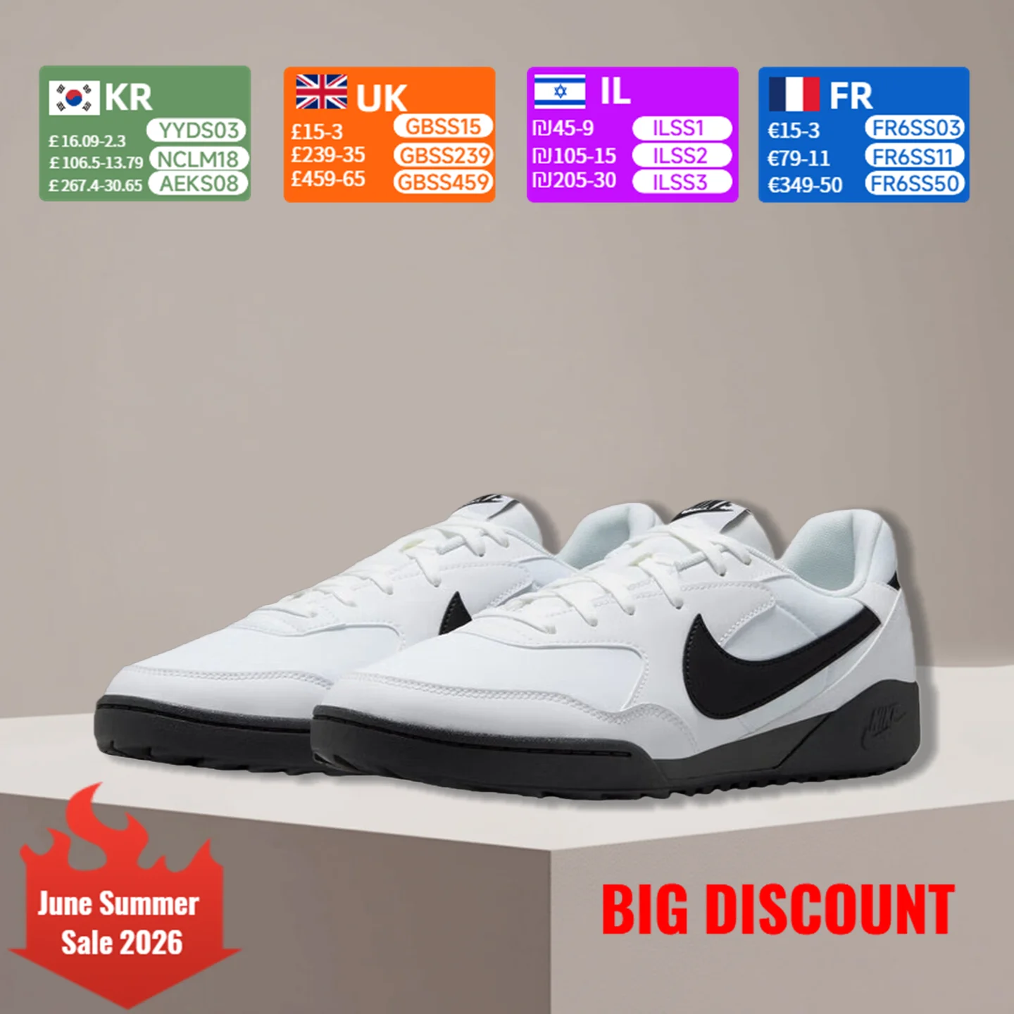 Nike Terra Manta Unisex Low-Top Sneakers - Lightweight, Slip-Resistant, Versatile, Durable HQ4502-100
Nike Terra Manta Unisex Low-Top Sneakers - Lightweight, Slip-Resistant, Versatile, Durable HQ4502-100