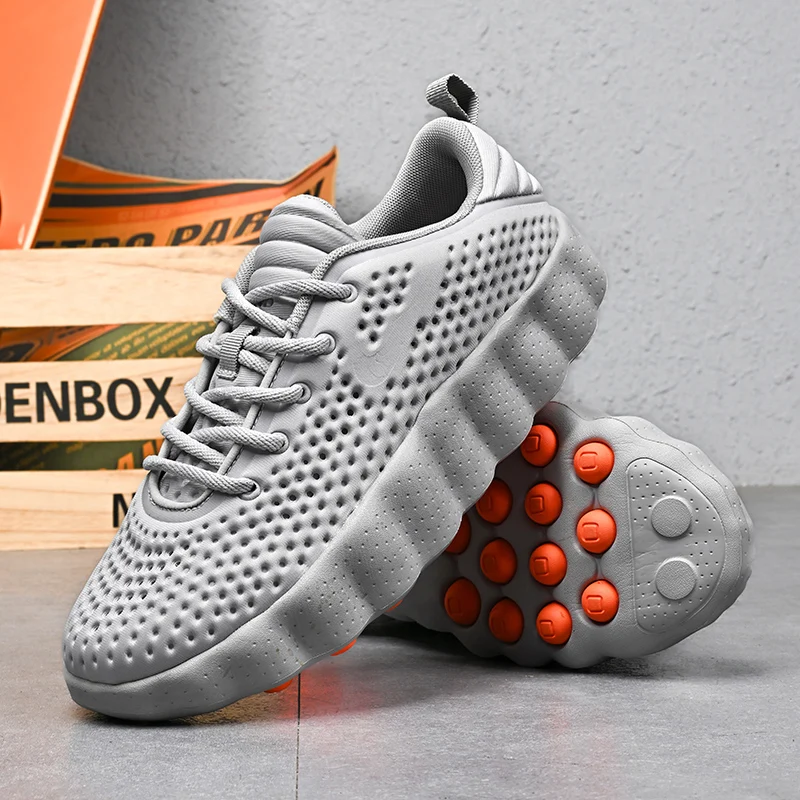 Women's Sports Breathable Lightweight Training Shoes Men's Comfortable Casual Sneakers with Foot Sensing Massage Technology
Women's Sports Breathable Lightweight Training Shoes Men's Comfortable Casual Sneakers with Foot Sensing Massage Technology