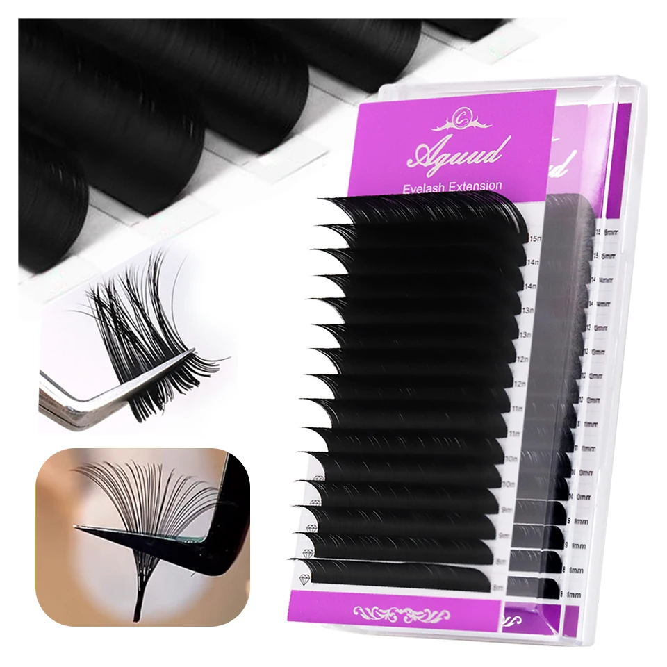 NEW Eyelash Extension Individual Premium 0.03 05 07mm Faux Mink Natural Soft Super Matte Black Volume/Classic Lash Extensions
NEW Eyelash Extension Individual Premium 0.03 05 07mm Faux Mink Natural Soft Super Matte Black Volume/Classic Lash Extensions