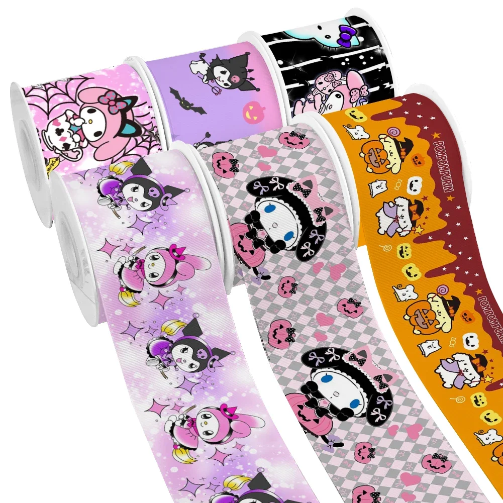 Happy Halloween Kitty Sanrio Melody Cartoon Character 10yards Printed Grosgrain Ribbon for DIY Girl Headwear Bows Satin Ribbon
Happy Halloween Kitty Sanrio Melody Cartoon Character 10yards Printed Grosgrain Ribbon for DIY Girl Headwear Bows Satin Ribbon