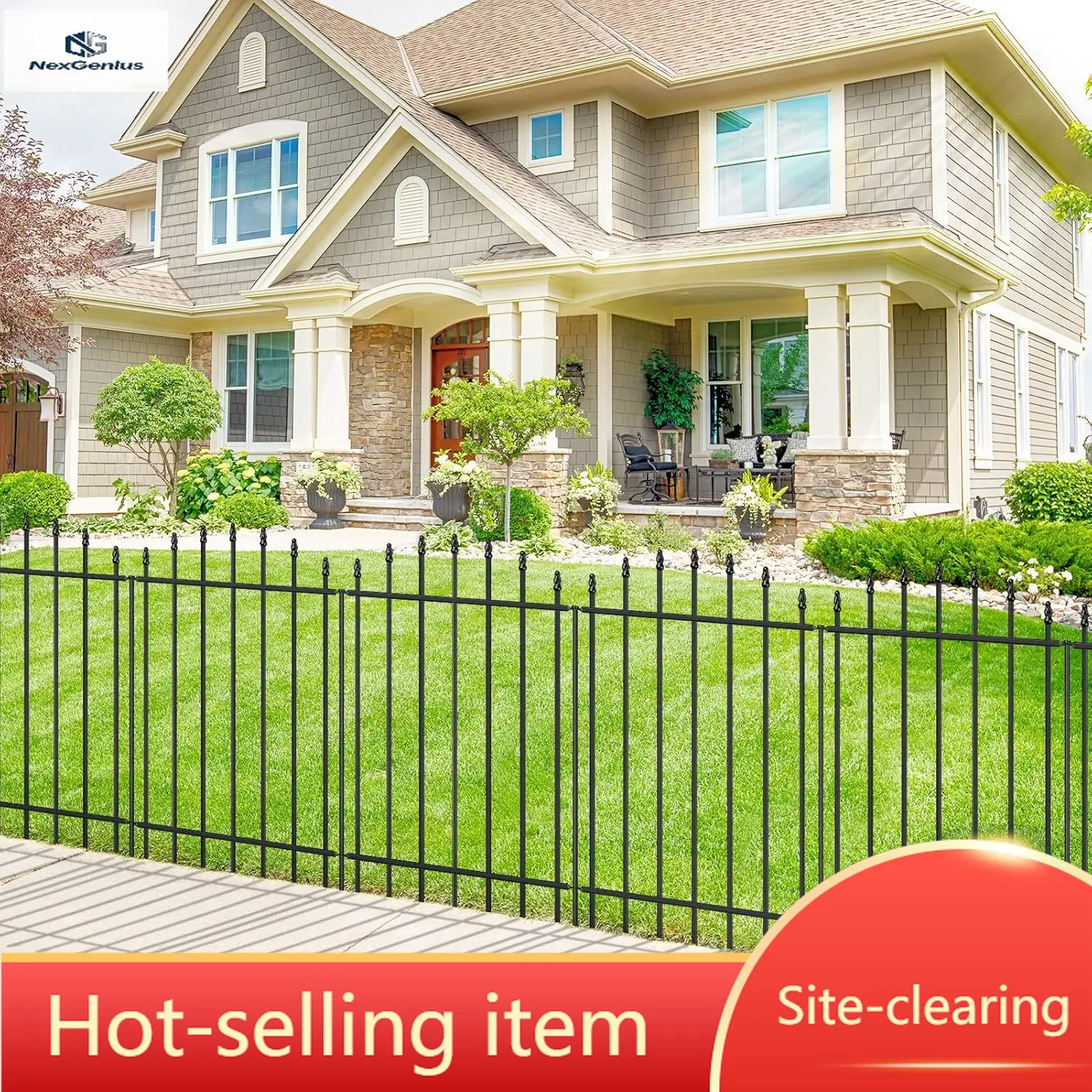Metal Garden Fence 36 in H x 12 ft L, 6 Panels + 7 Stakes Border Dog Fence Panels Animal Barrier, No Dig Garden Fencing for Yard
Metal Garden Fence 36 in H x 12 ft L, 6 Panels + 7 Stakes Border Dog Fence Panels Animal Barrier, No Dig Garden Fencing for Yard