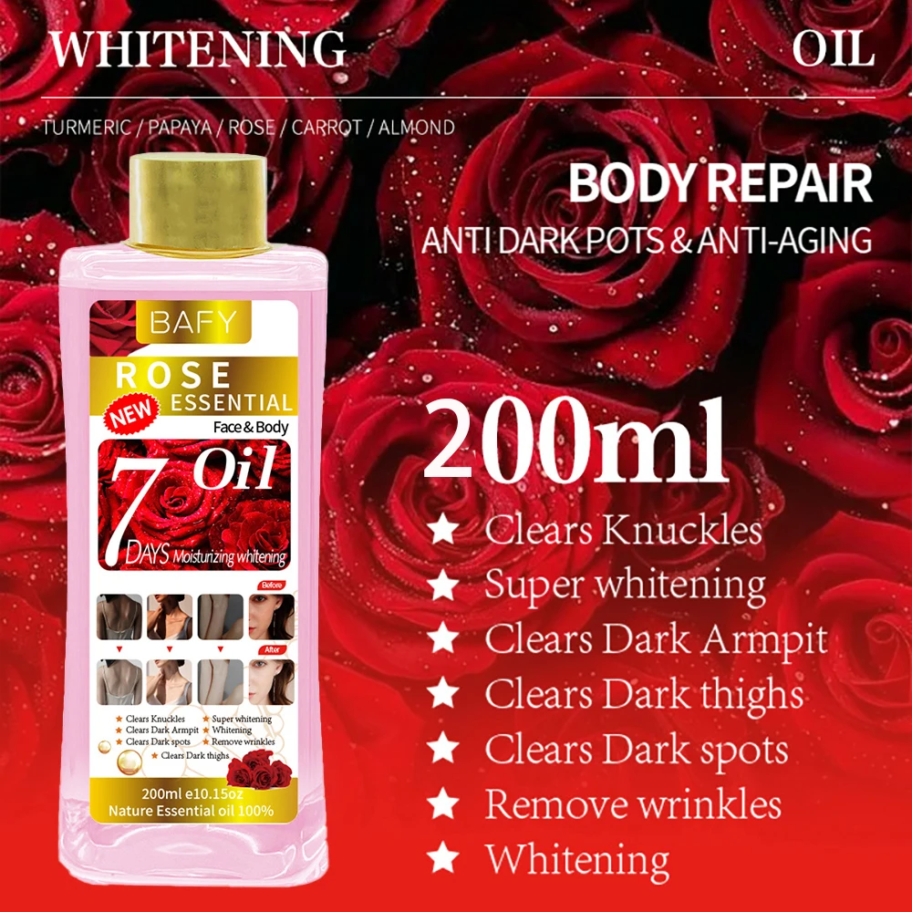 200ml Turmeric Papaya Essence Oil Face Brighten Moisturizing Repair Rose Massage Essential Oil Firming Lifting Body Skincare
200ml Turmeric Papaya Essence Oil Face Brighten Moisturizing Repair Rose Massage Essential Oil Firming Lifting Body Skincare