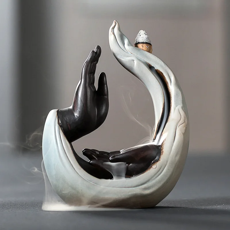 Керамический держатель для благовоний Zen Buddha с ручным обратным потоком, домашний декор, курильница
Керамический держатель для благовоний Zen Buddha с ручным обратным потоком, домашний декор, курильница