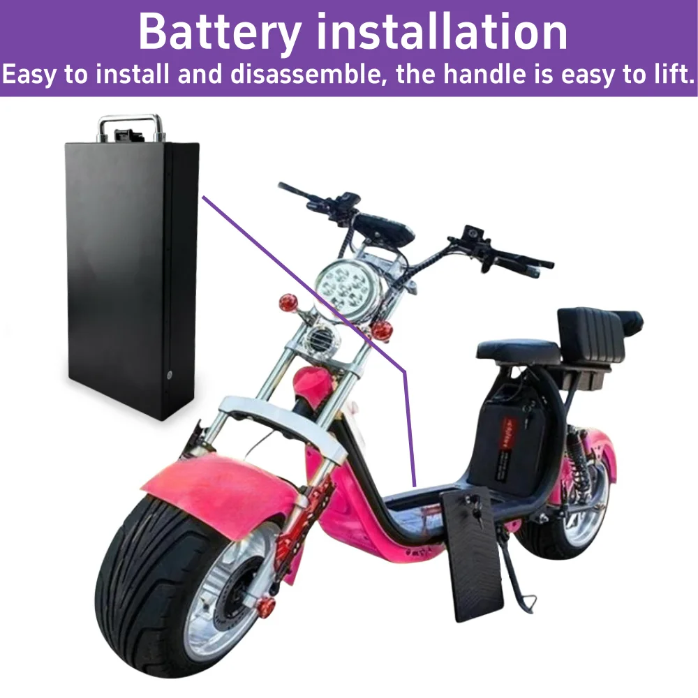 60V for Harley Electric Vehicle Lithium Battery 10/20/30Ah Two wheeled Foldable Citycoco Electric Scooter Battery
60V for Harley Electric Vehicle Lithium Battery 10/20/30Ah Two wheeled Foldable Citycoco Electric Scooter Battery