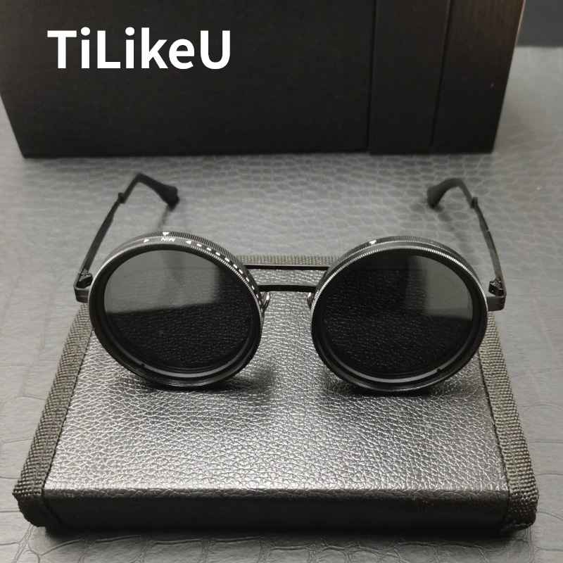 New Double Beam ND9 Handmade Adjustable Dimming Sunglasses Polarized Light Designer Men Outdoor Fishing Filter Glasses UV400
New Double Beam ND9 Handmade Adjustable Dimming Sunglasses Polarized Light Designer Men Outdoor Fishing Filter Glasses UV400