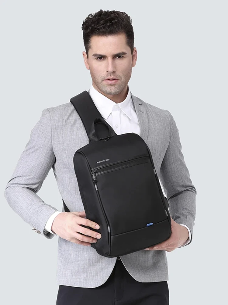 Men‘s Chest Bag Black Single Shoulder Bags With USB Charging Waterproof Nylon Crossbody Messenger Bags Laptop Backpack 13 inch
Men‘s Chest Bag Black Single Shoulder Bags With USB Charging Waterproof Nylon Crossbody Messenger Bags Laptop Backpack 13 inch