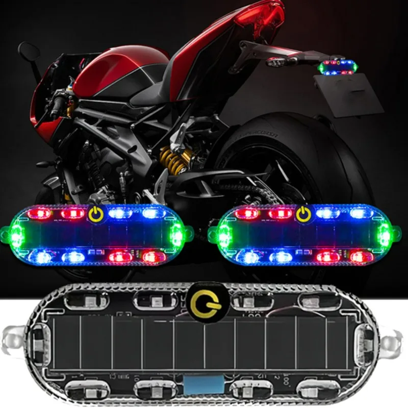 1/2pcs Wireless LED Solar Strobe Light Waterproof for Motorcycle Car Bike Truck Anti-collision Warning Light Signal Lamp
1/2pcs Wireless LED Solar Strobe Light Waterproof for Motorcycle Car Bike Truck Anti-collision Warning Light Signal Lamp
