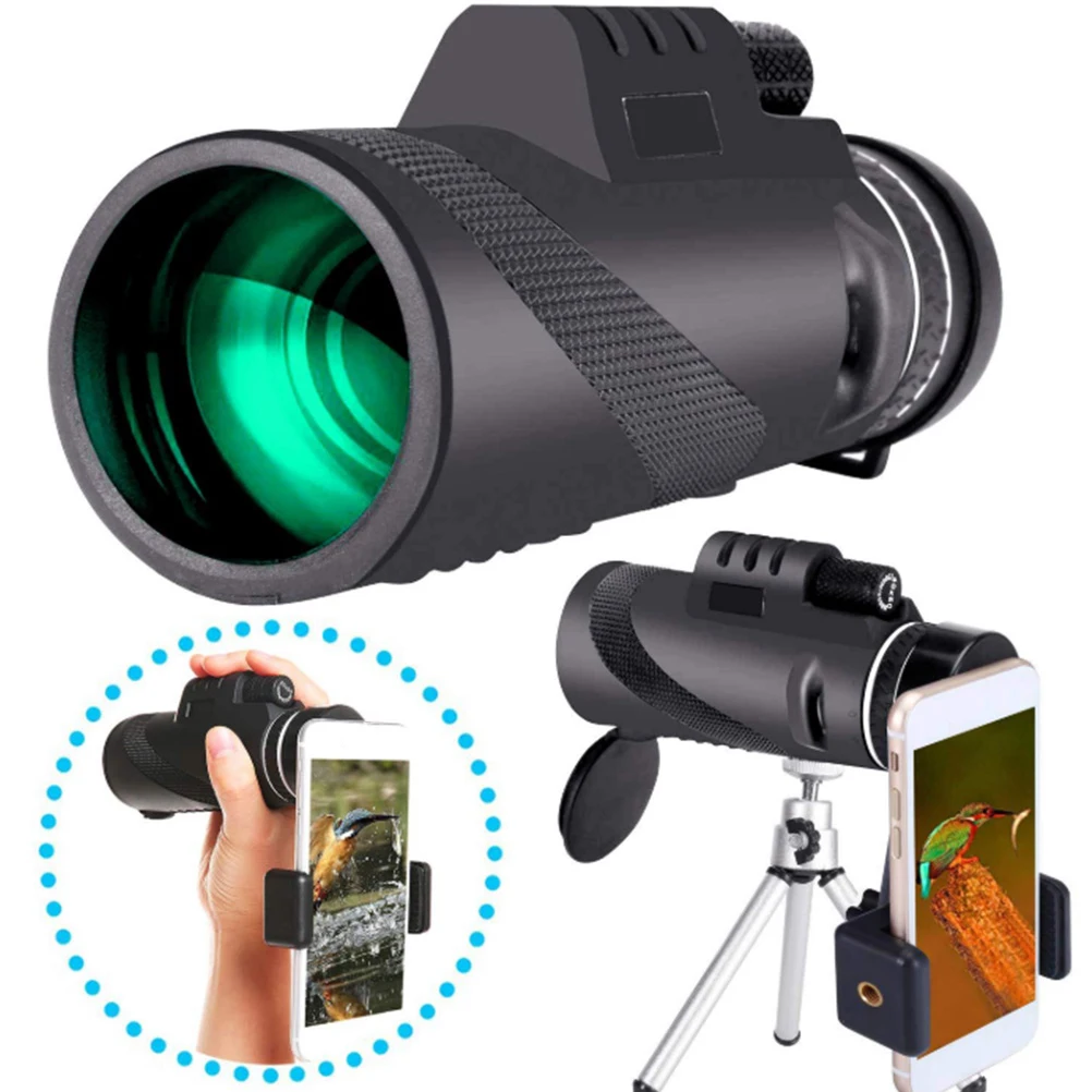 40x60 Single-tube Telescope Portable Bird Watching Concerts Scenes Night Vision Monoculars Tripod Phone Holder High Definition
40x60 Single-tube Telescope Portable Bird Watching Concerts Scenes Night Vision Monoculars Tripod Phone Holder High Definition