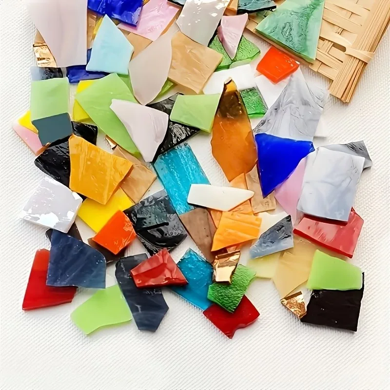 Colored Glass Shards, DIY Fusible Glass Supplies, Irregular Shapes, Church Stained Glass, Mosaic DIY Craft Supplies,Mixed Colors
Colored Glass Shards, DIY Fusible Glass Supplies, Irregular Shapes, Church Stained Glass, Mosaic DIY Craft Supplies,Mixed Colors