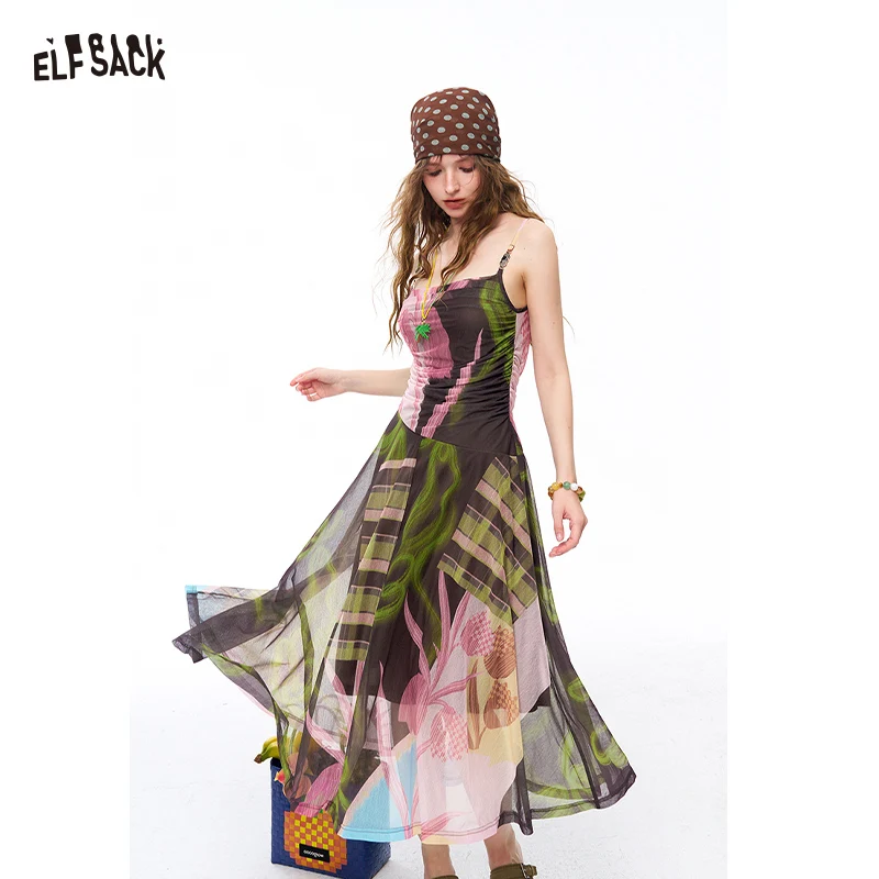 ELFSACK Women's Midi Cami Dress with Patchwork Tropical Floral Plaid Print, Adjustable Strap Slim Fit Sundress for Summer
ELFSACK Women's Midi Cami Dress with Patchwork Tropical Floral Plaid Print, Adjustable Strap Slim Fit Sundress for Summer