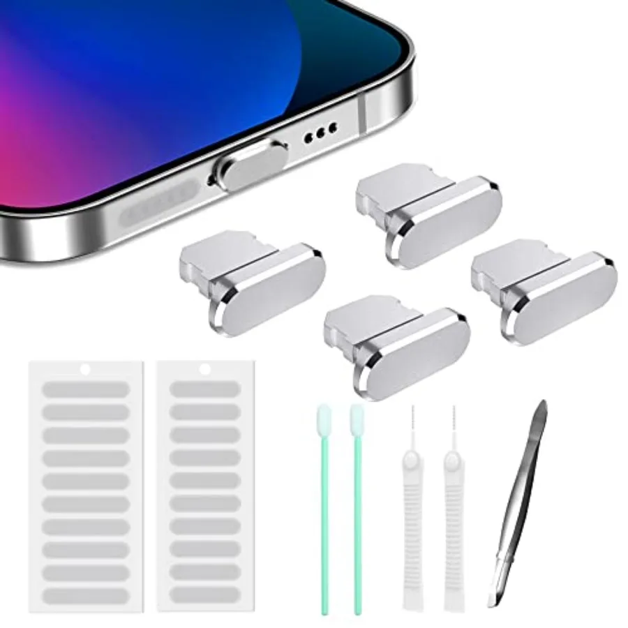 Dust Plug for iPhone Compatible with iPhone and AirPods, Lightning Port Plug Protector Charging Port Anti Dust Cover Includes S
Dust Plug for iPhone Compatible with iPhone and AirPods, Lightning Port Plug Protector Charging Port Anti Dust Cover Includes S