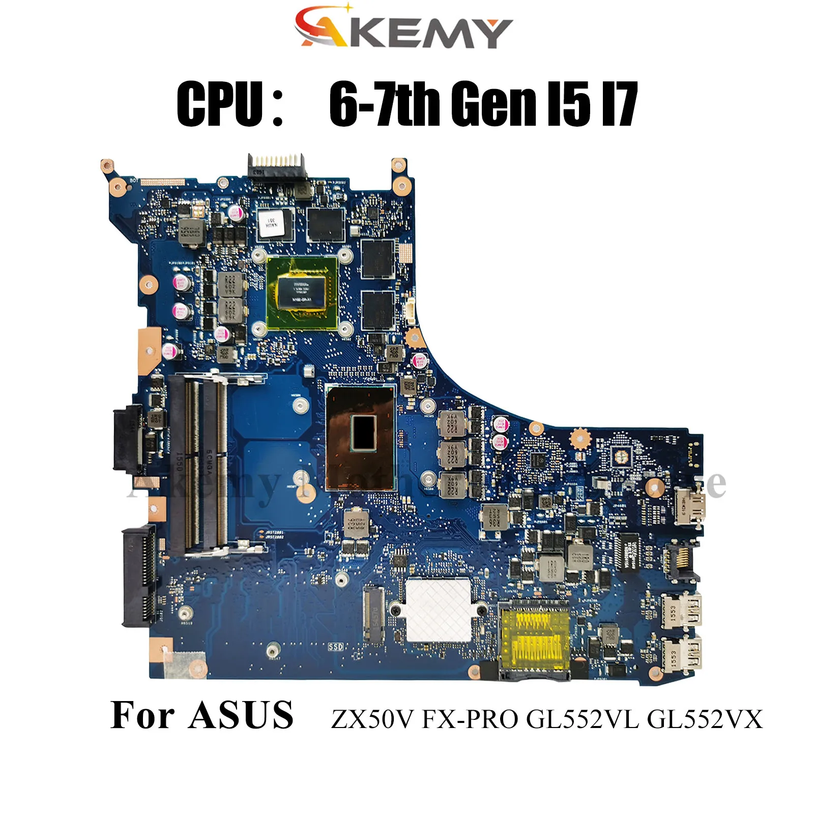 GL552VL Материнская плата для ноутбука ASUS ROG GL552VX GL552VXK GL552V FX-PRO ZX50V Материнская плата для ноутбука с процессором I5 I7 100% тесты OK stk
GL552VL Материнская плата для ноутбука ASUS ROG GL552VX GL552VXK GL552V FX-PRO ZX50V Материнская плата для ноутбука с процессором I5 I7 100% тесты OK stk