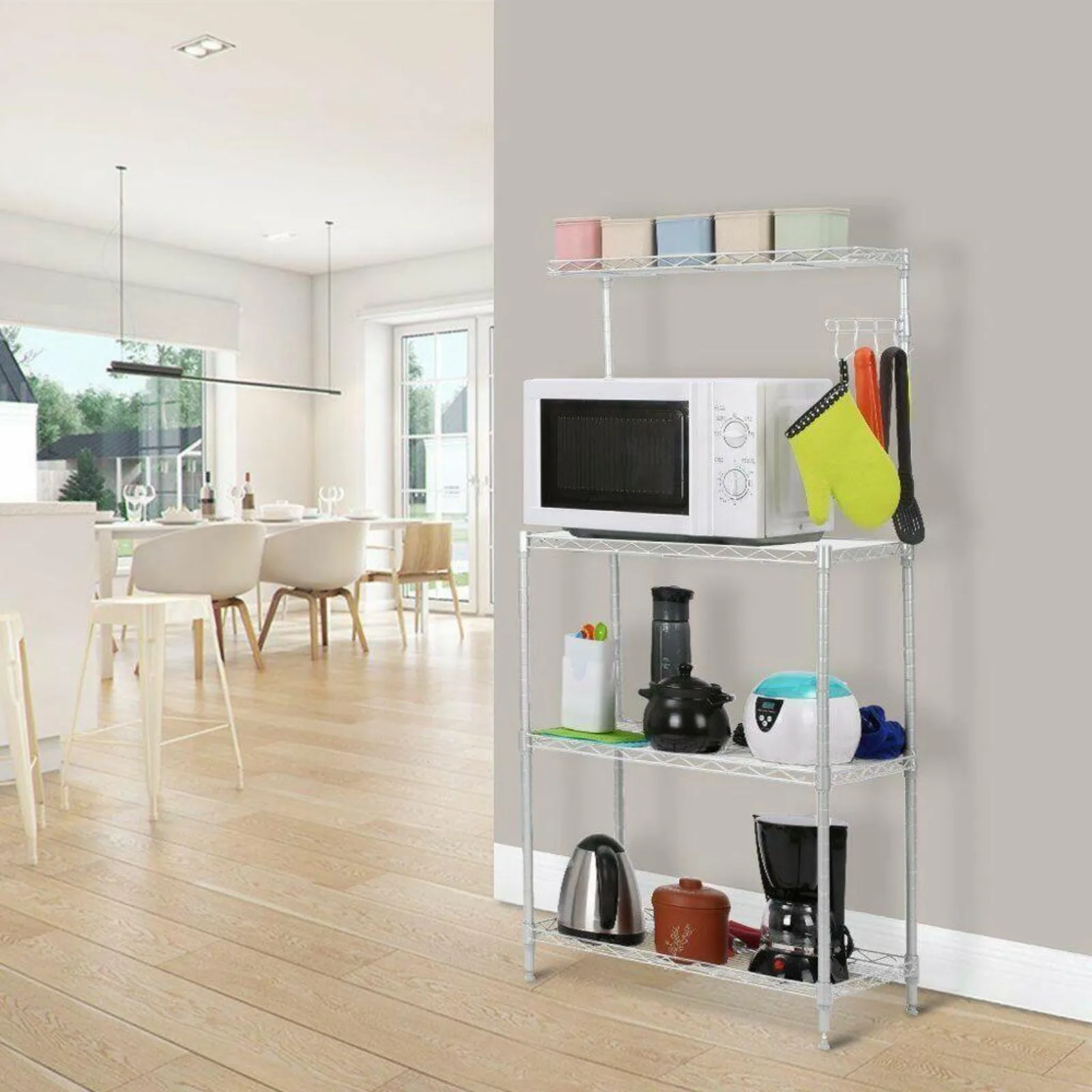 US 4 Tier Kitchen Island Bakers Cart Rack Microwave Oven Stand Shelf Workstation
US 4 Tier Kitchen Island Bakers Cart Rack Microwave Oven Stand Shelf Workstation