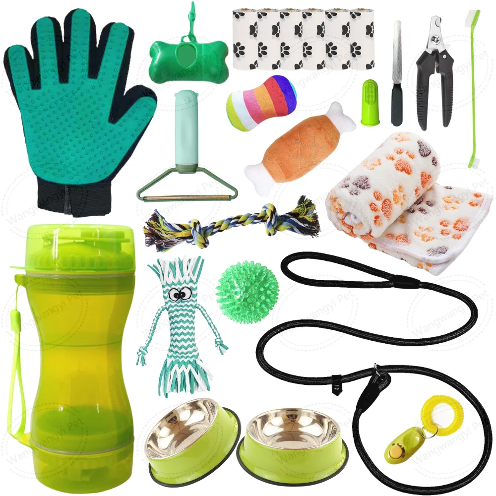 Glifmeey 24 In 1 Dog Essentials Kit Green Pink Blue Puppy Starter Kit For Small Dogs
Glifmeey 24 In 1 Dog Essentials Kit Green Pink Blue Puppy Starter Kit For Small Dogs