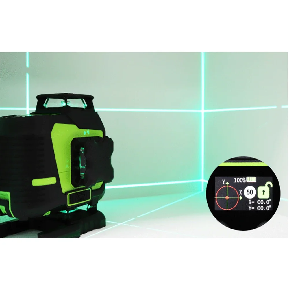 【Hot】Professional Indoor/Outdoor 16 Lines 4-D Green Cross Line La-ser Level 360 Degree Self-Leveling for Construction Industrial
【Hot】Professional Indoor/Outdoor 16 Lines 4-D Green Cross Line La-ser Level 360 Degree Self-Leveling for Construction Industrial