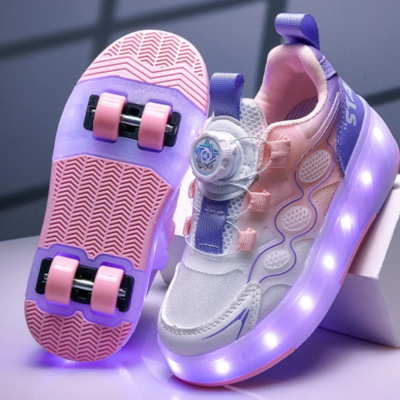 Children Roller Skating Shoes Anti-collision Durable Walking Shoes LED Lights USB Charging Four-wheel Skate Shoes for Kids
Children Roller Skating Shoes Anti-collision Durable Walking Shoes LED Lights USB Charging Four-wheel Skate Shoes for Kids