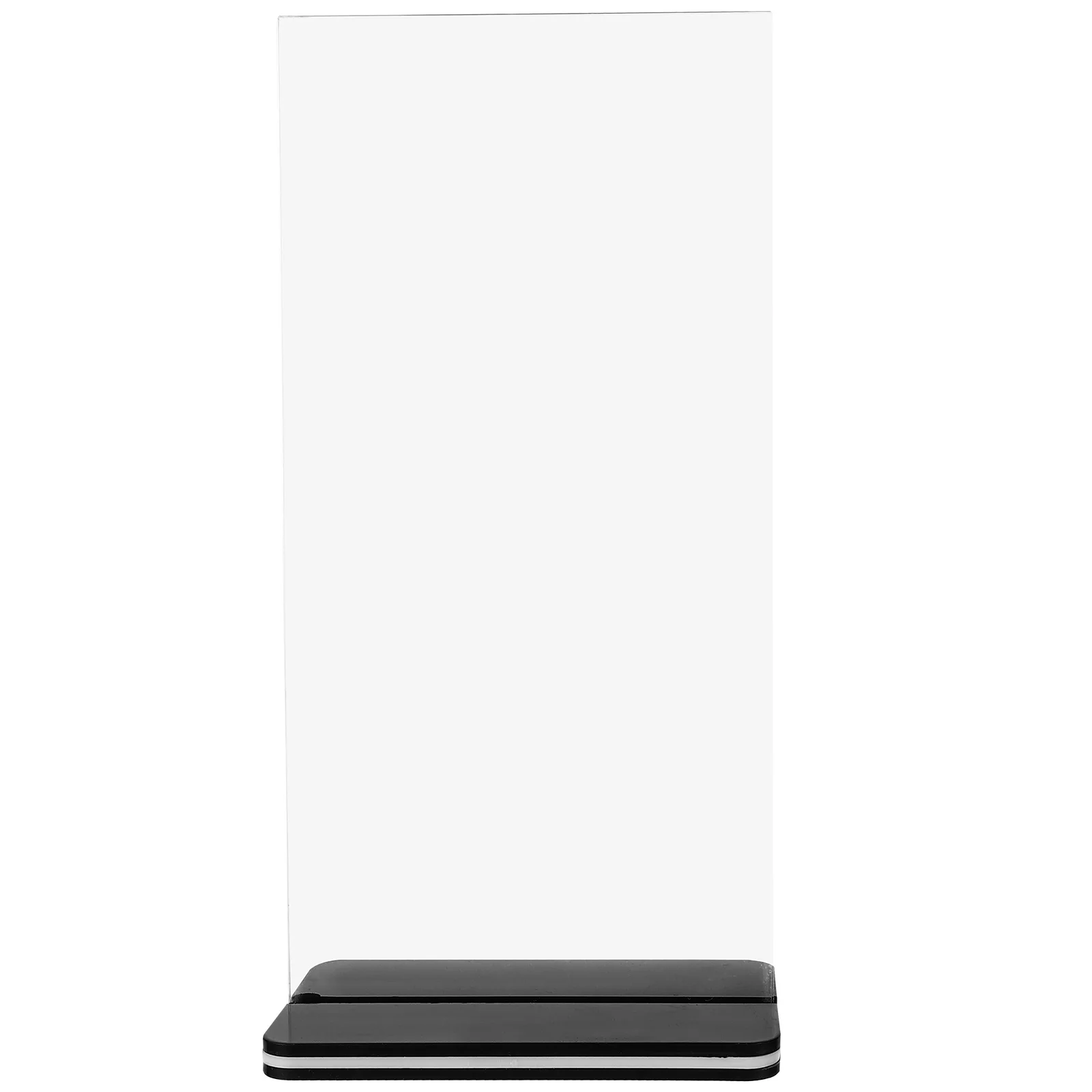 Acrylic Display Board Clear Double Sided Black Base Table Sign Holder for Paper Menu Poster Lightweight Stable
Acrylic Display Board Clear Double Sided Black Base Table Sign Holder for Paper Menu Poster Lightweight Stable