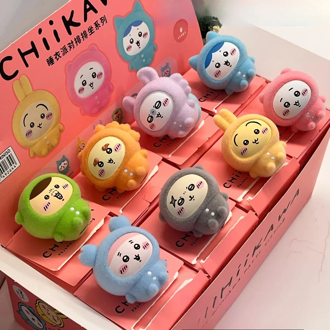 MINISO chiikawa Pajama Party Sitting Row Series слепая коробка милая плюшевая виниловая кукла загадочная коробка аниме фигурки коллекция модель игрушки
MINISO chiikawa Pajama Party Sitting Row Series слепая коробка милая плюшевая виниловая кукла загадочная коробка аниме фигурки коллекция модель игрушки