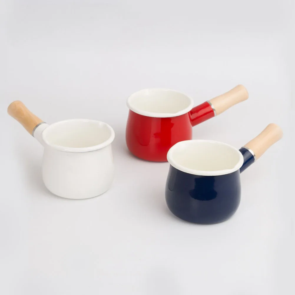 Enamel Milk Pan Small Nonstick Butter Coffee Warmer Saucepan Kitchen Cooking Pot for Porridge Noodles Food Random Color
Enamel Milk Pan Small Nonstick Butter Coffee Warmer Saucepan Kitchen Cooking Pot for Porridge Noodles Food Random Color