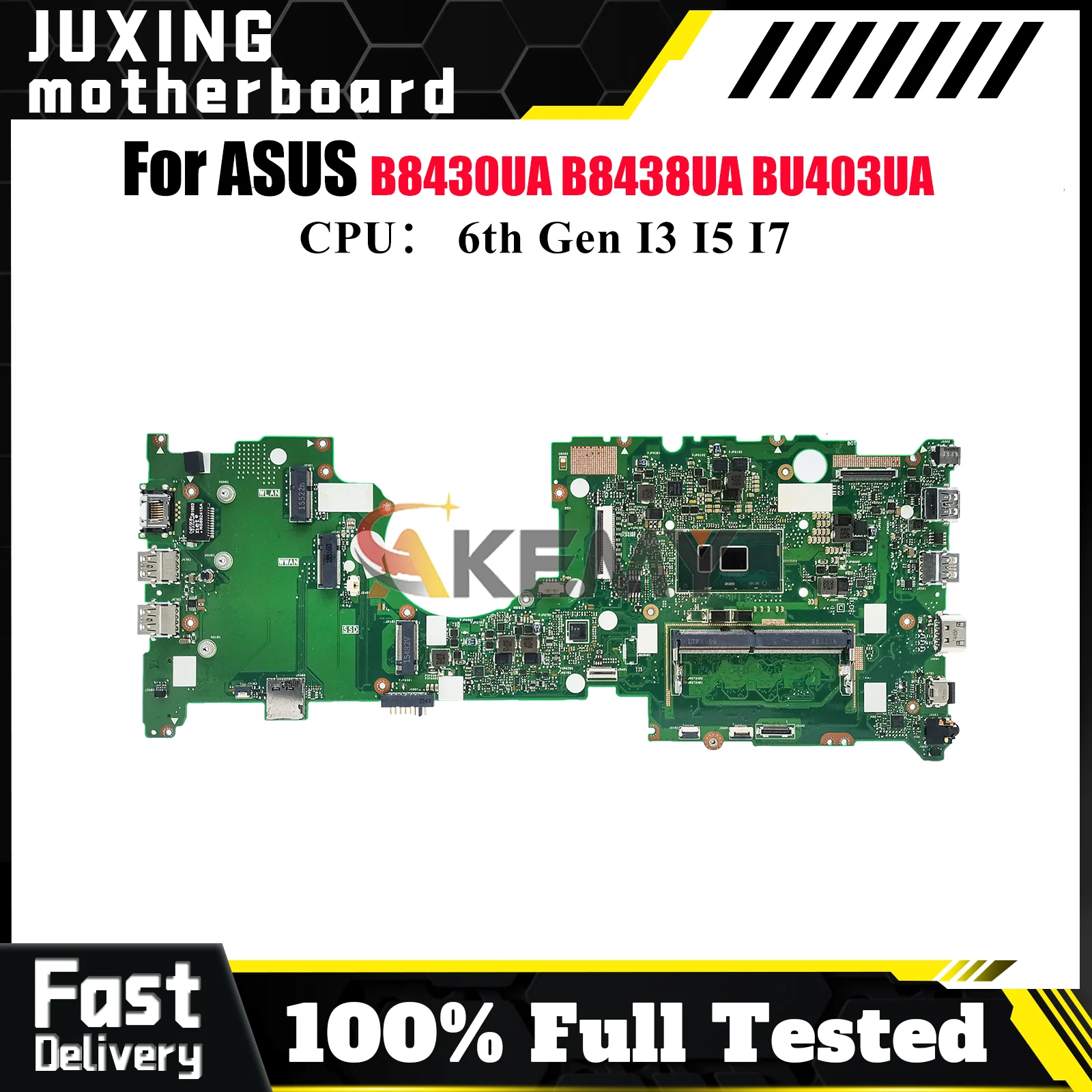 BU403UA Laptop Motherboard For ASUS ExpertBook B8438UA B8430UA BU403UA BU403U Notebook Mainboard With I3 I5 I7 CPU 100% tests OK
BU403UA Laptop Motherboard For ASUS ExpertBook B8438UA B8430UA BU403UA BU403U Notebook Mainboard With I3 I5 I7 CPU 100% tests OK
