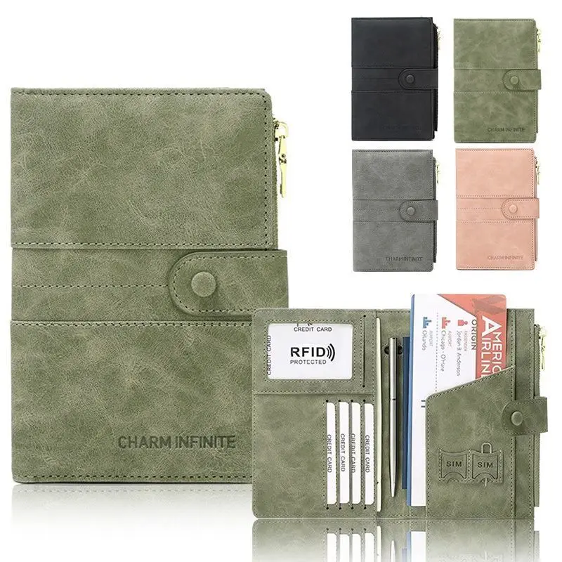 RFID Blocking Passport Holder Travel Wallet Zipper Pouch Anti Theft Document Organizer for Tickets Credit ID SIM Card
RFID Blocking Passport Holder Travel Wallet Zipper Pouch Anti Theft Document Organizer for Tickets Credit ID SIM Card