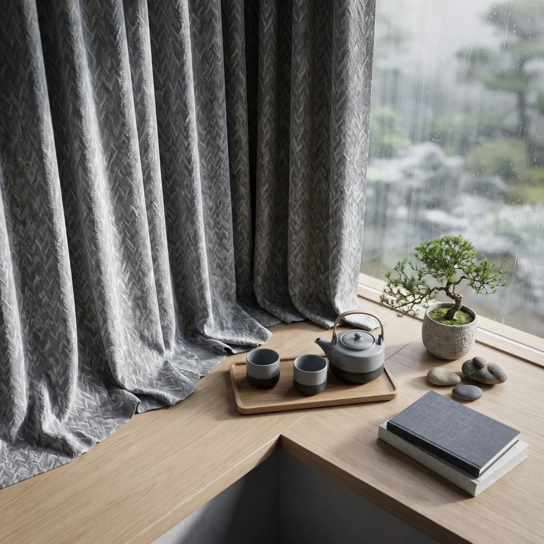 Luxury high-grade grey wavy jacquard curtains Modern minimalist living room bedroom floor-to-ceiling curtains
Luxury high-grade grey wavy jacquard curtains Modern minimalist living room bedroom floor-to-ceiling curtains