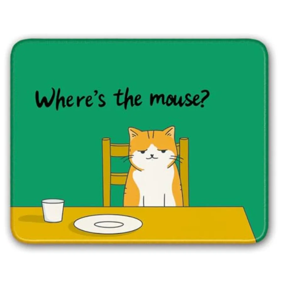 Non-Slip Mouse Pad Small Mousepad for Computer, Laptop, Gamer, Cat Pattern, Jade Green, 8x10 inch
Non-Slip Mouse Pad Small Mousepad for Computer, Laptop, Gamer, Cat Pattern, Jade Green, 8x10 inch
