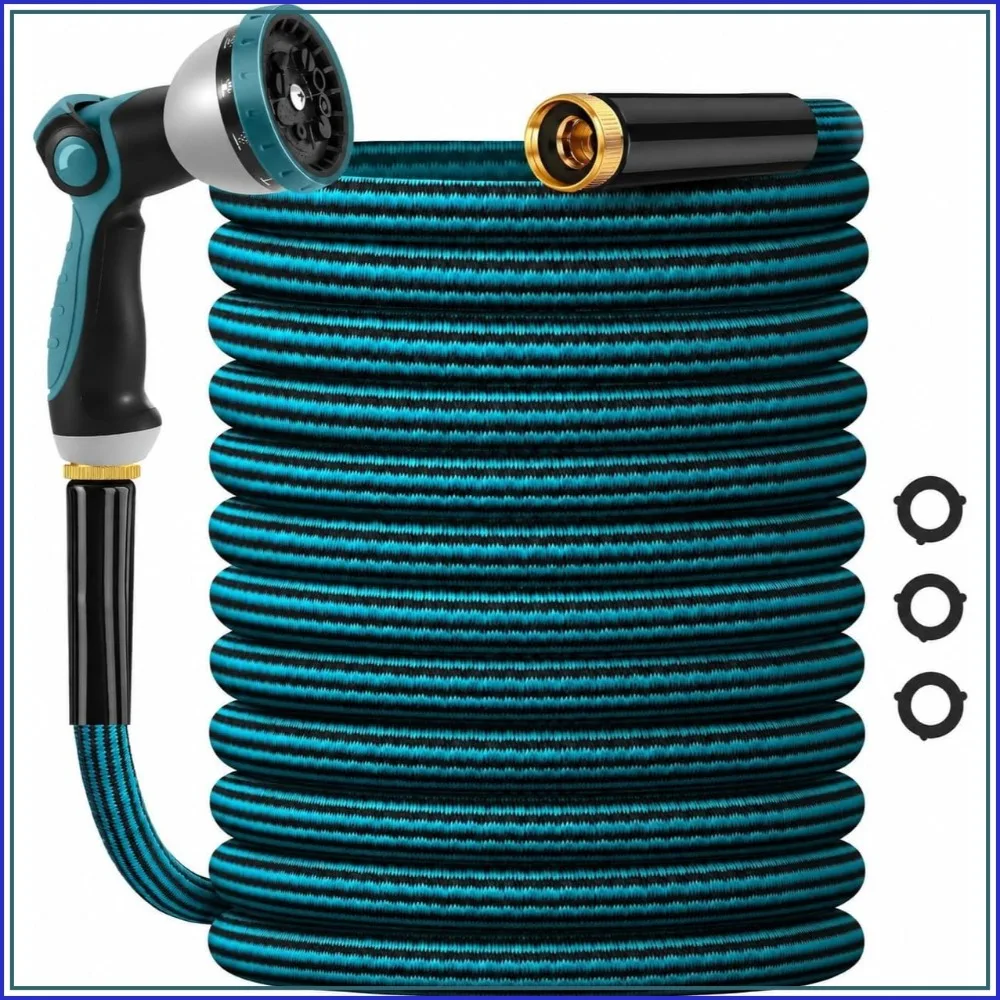 50ft Lightweight Garden Hose, Non-Expanding, Kink-Free, Flexible, Abrasion Resistant for Yard & Lawn
50ft Lightweight Garden Hose, Non-Expanding, Kink-Free, Flexible, Abrasion Resistant for Yard & Lawn