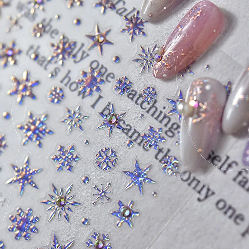 Winter Snowflake Nail Sticker Self-adhesive Nail Ribbon Sticker 5D Laser Decoration Sticker Cute Manicure Decals ZJT17
Winter Snowflake Nail Sticker Self-adhesive Nail Ribbon Sticker 5D Laser Decoration Sticker Cute Manicure Decals ZJT17