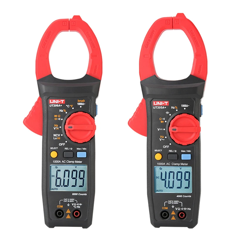 UNI-T Digital Clamp Meter 1000A Auto Range True RMS 4000/6000 Counts NCV Inrush Current Temp Tester for Electrical Work
UNI-T Digital Clamp Meter 1000A Auto Range True RMS 4000/6000 Counts NCV Inrush Current Temp Tester for Electrical Work