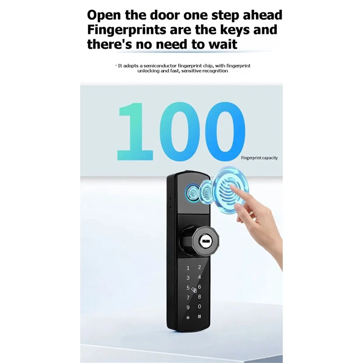 FUA@ Smart Door Lock TT-Lock APP with Biometric Fingerprint Smart NFC Card Password Key Unlock No Drilling Required
FUA@ Smart Door Lock TT-Lock APP with Biometric Fingerprint Smart NFC Card Password Key Unlock No Drilling Required