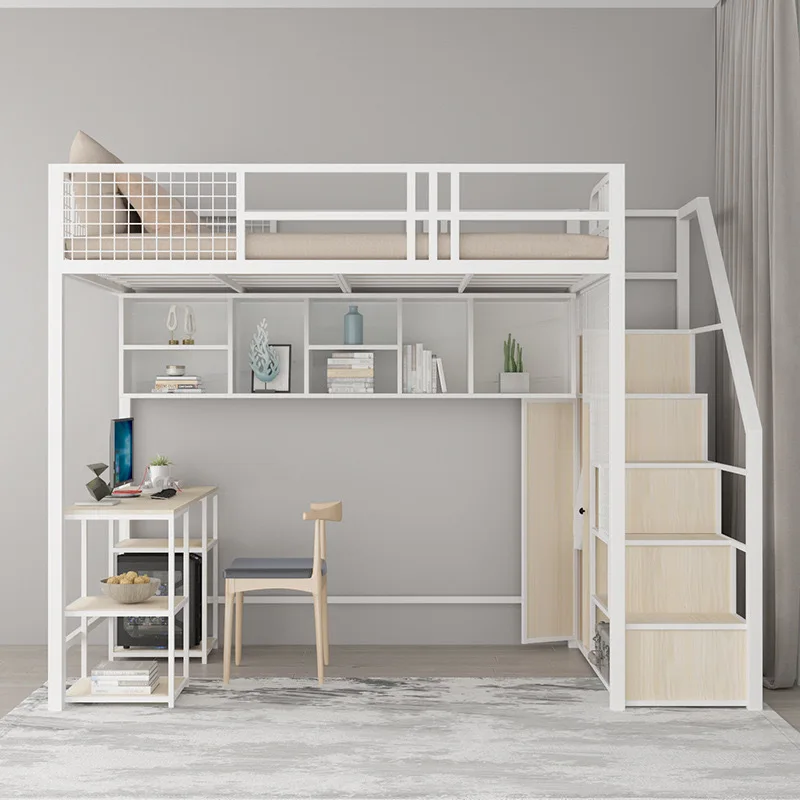 American Wrought Iron Bunk Bed Space Saving Small Apartment Wrought Iron Creative Apartment Loft Upper Bottom Table
American Wrought Iron Bunk Bed Space Saving Small Apartment Wrought Iron Creative Apartment Loft Upper Bottom Table