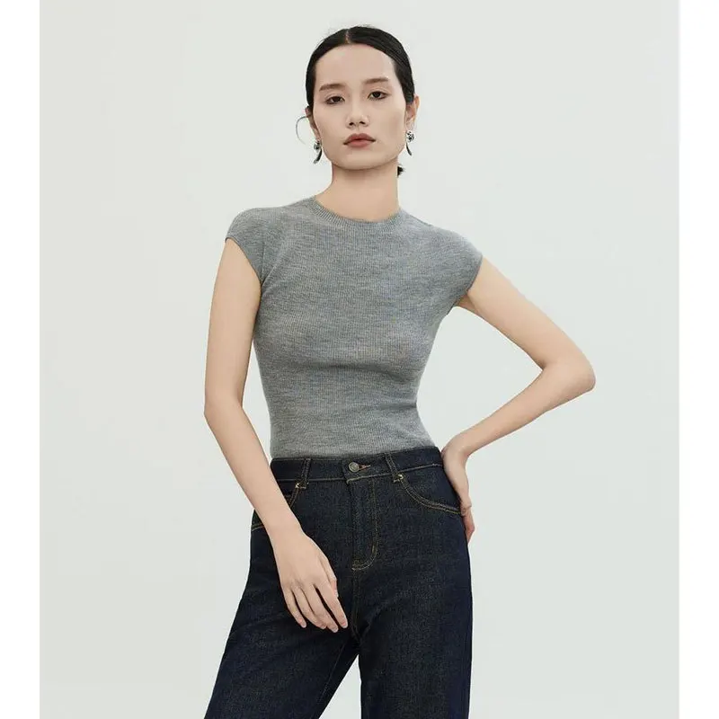 Luxury Women Merino Wool Silk 100% Seamless Short Sleeve Knit Half Sleeve Bottom Top Round Neck Tee Summer
Luxury Women Merino Wool Silk 100% Seamless Short Sleeve Knit Half Sleeve Bottom Top Round Neck Tee Summer